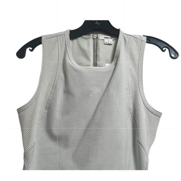 NWT Helmut Lang Prism Gray Cutout Back Sheath Dress sz 4 MSRP $425 (B29) - Picture 11 of 11